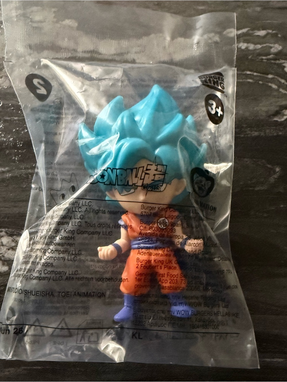 Blue-Haired Orange Outfit Action Figure - Kids Play Figure